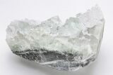 Glass-Clear, Green Cubic Fluorite Crystals on Quartz - China #205624-1